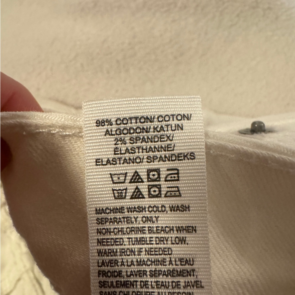 Women’s Lucky Brand Midrise White  Jeans - Picture 5 of 7